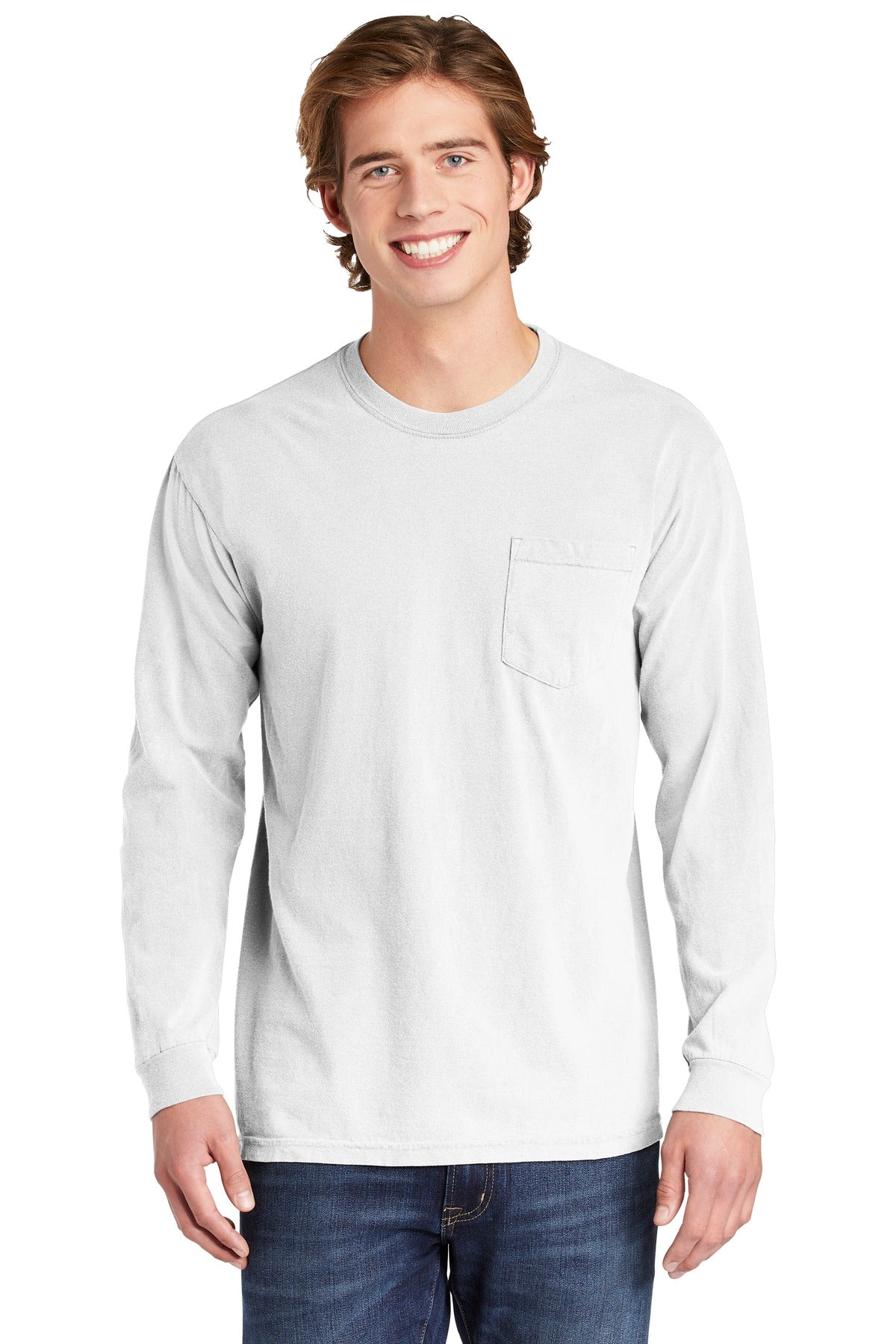 COMFORT COLORS ® Heavyweight Ring Spun Long Sleeve Pocket Tee. 4410