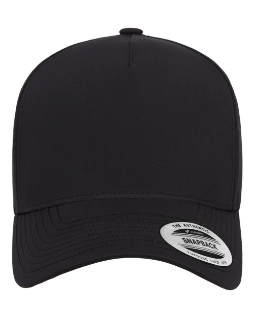 5-Panel Snapback with Perforated Cap Black_1