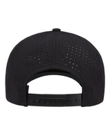 5-Panel Snapback with Perforated Cap Black_3