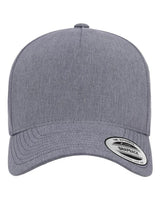 5-Panel Snapback with Perforated Cap Heather Gray_1