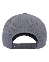 5-Panel Snapback with Perforated Cap Heather Gray_3