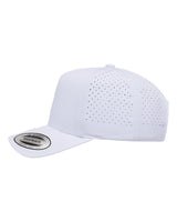 5-Panel Snapback with Perforated Cap Heather White_2