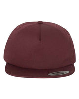 Lightly-Structured Five-Panel Snapback Cap