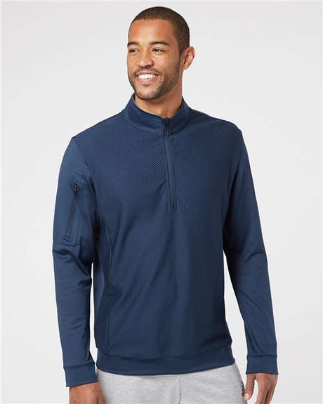 Performance Textured Quarter-Zip Pullover