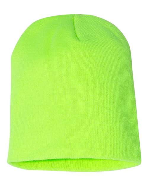 8 1/2" Beanie - safety green