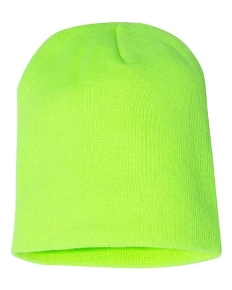 8 1/2" Beanie Safety Green