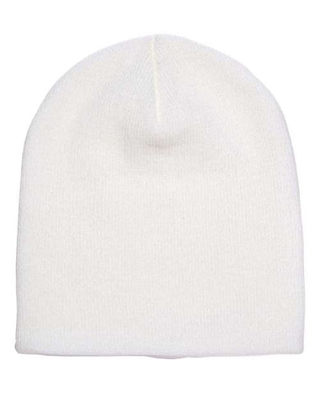 8 1/2" Beanie Safety White