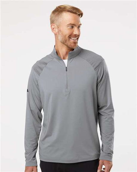 Shoulder Stripe Quarter-Zip Pullover