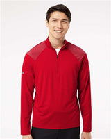 Shoulder Stripe Quarter-Zip Pullover