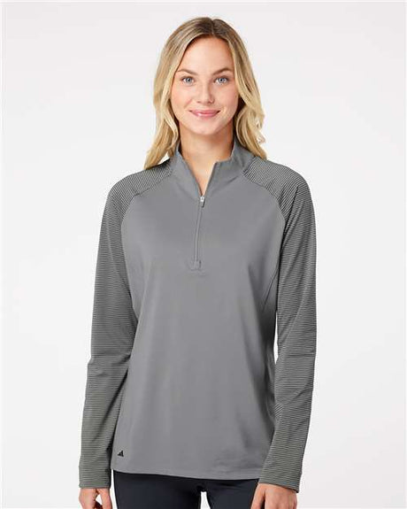 Women's Stripe Block Quarter-Zip Pullover