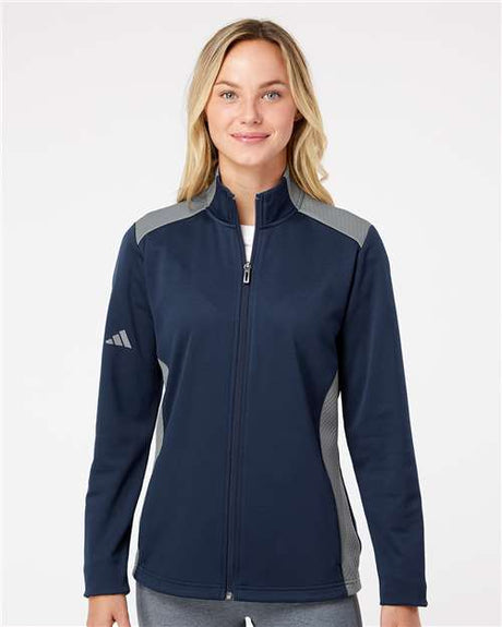 Women's Textured Mixed Media Full-Zip Jacket