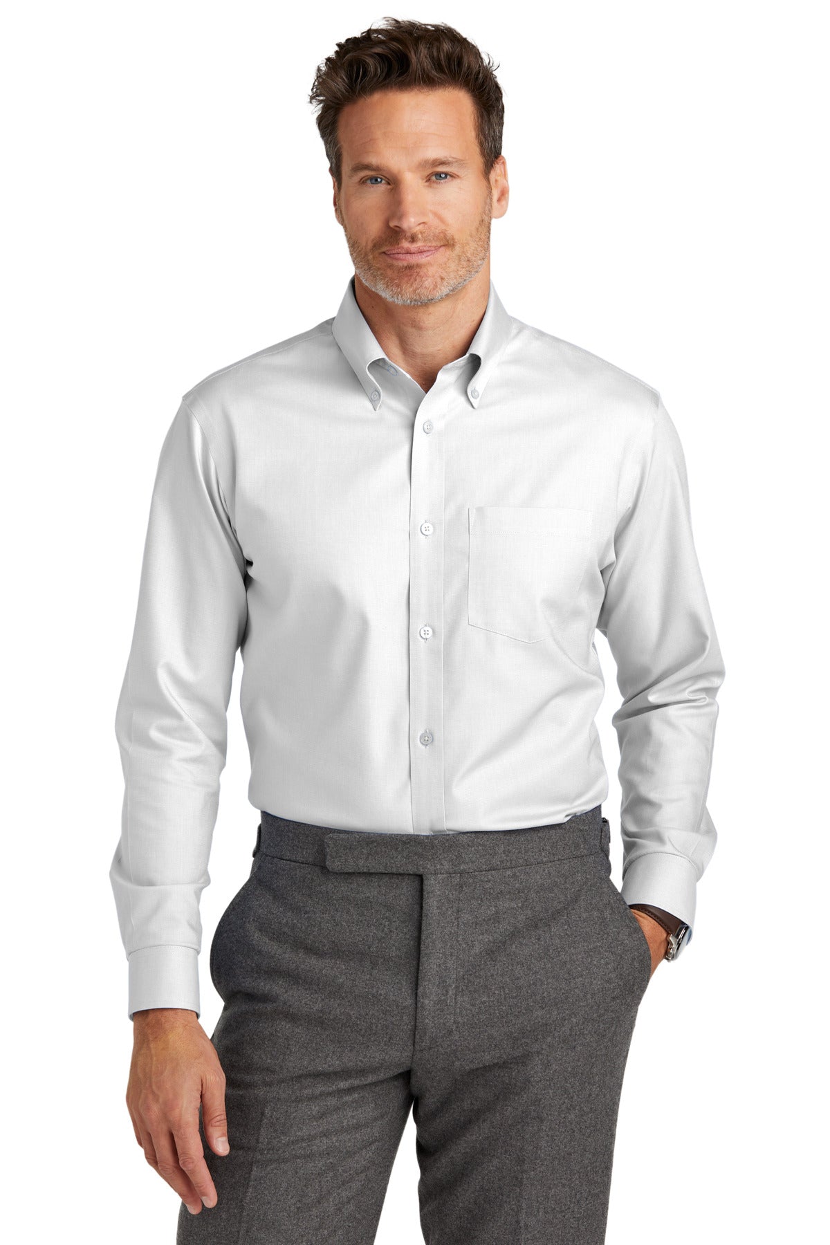 Brooks Brothers® Wrinkle-Free Stretch Nailhead Shirt BB18002