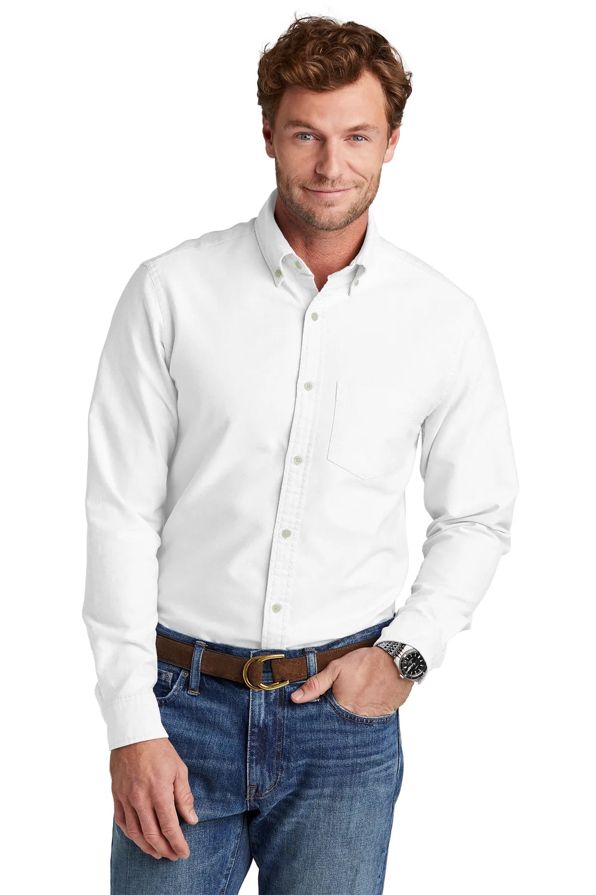 BrooksBrothers_CasualOxfordClothShirtBB18004-white_1