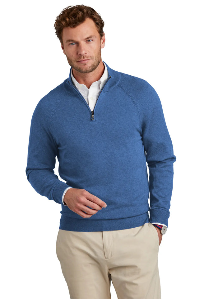 BrooksBrothers_CottonStretch1_4-ZipSweaterBB18402-charterblueheather