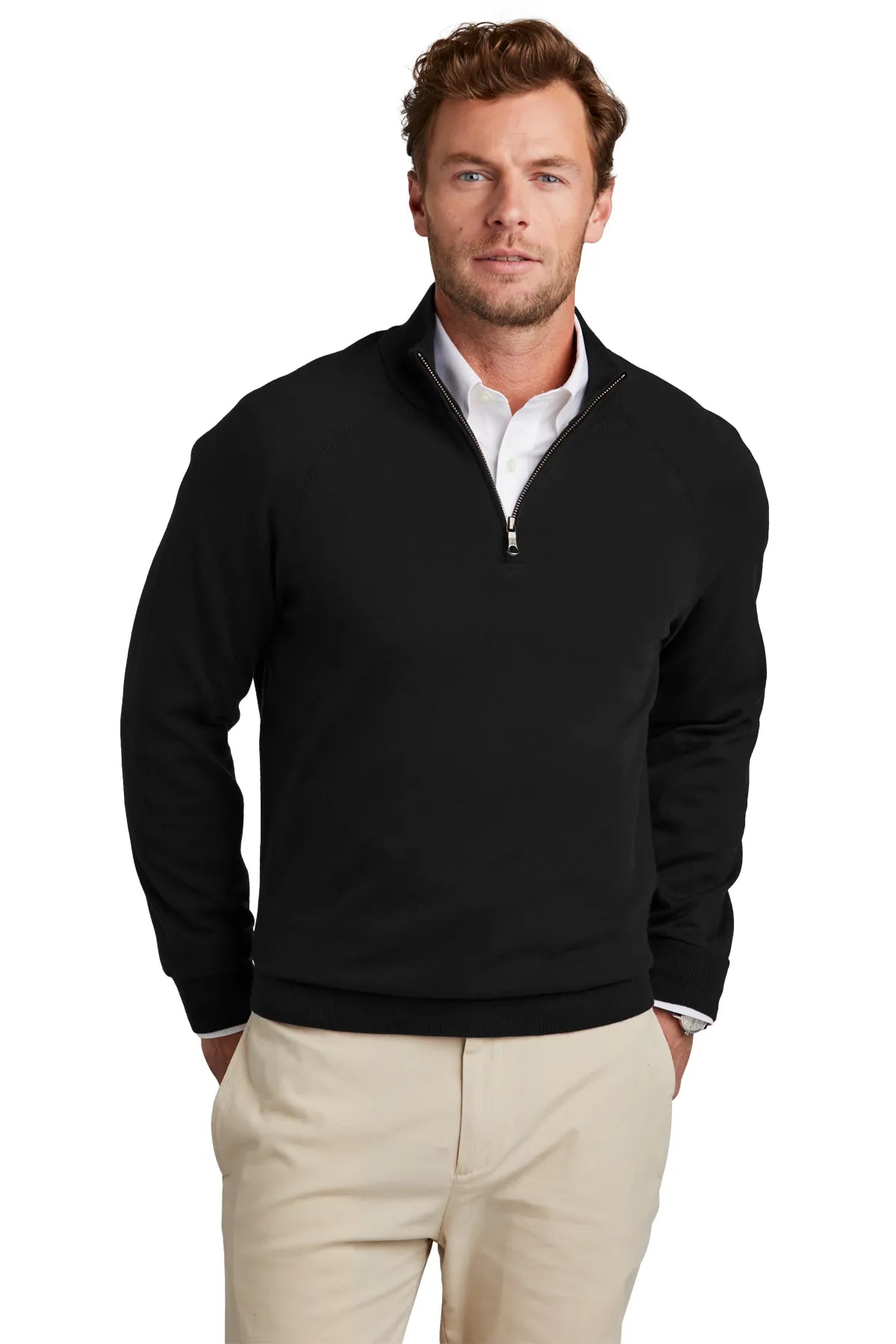 BrooksBrothers_CottonStretch1_4-ZipSweaterBB18402-deepblack_2