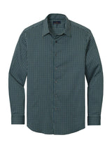 BrooksBrothers_TechStretchPatternedShirtBB18006-darkpinemulticheck_2