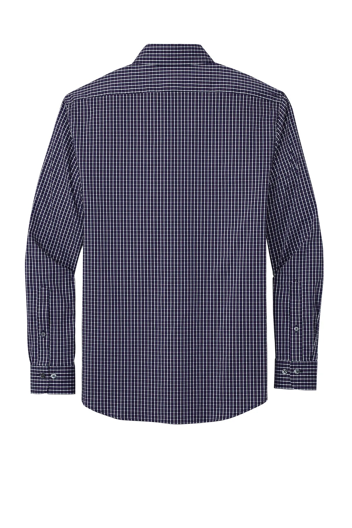 BrooksBrothers_TechStretchPatternedShirtBB18006-navyblazermulticheck_2