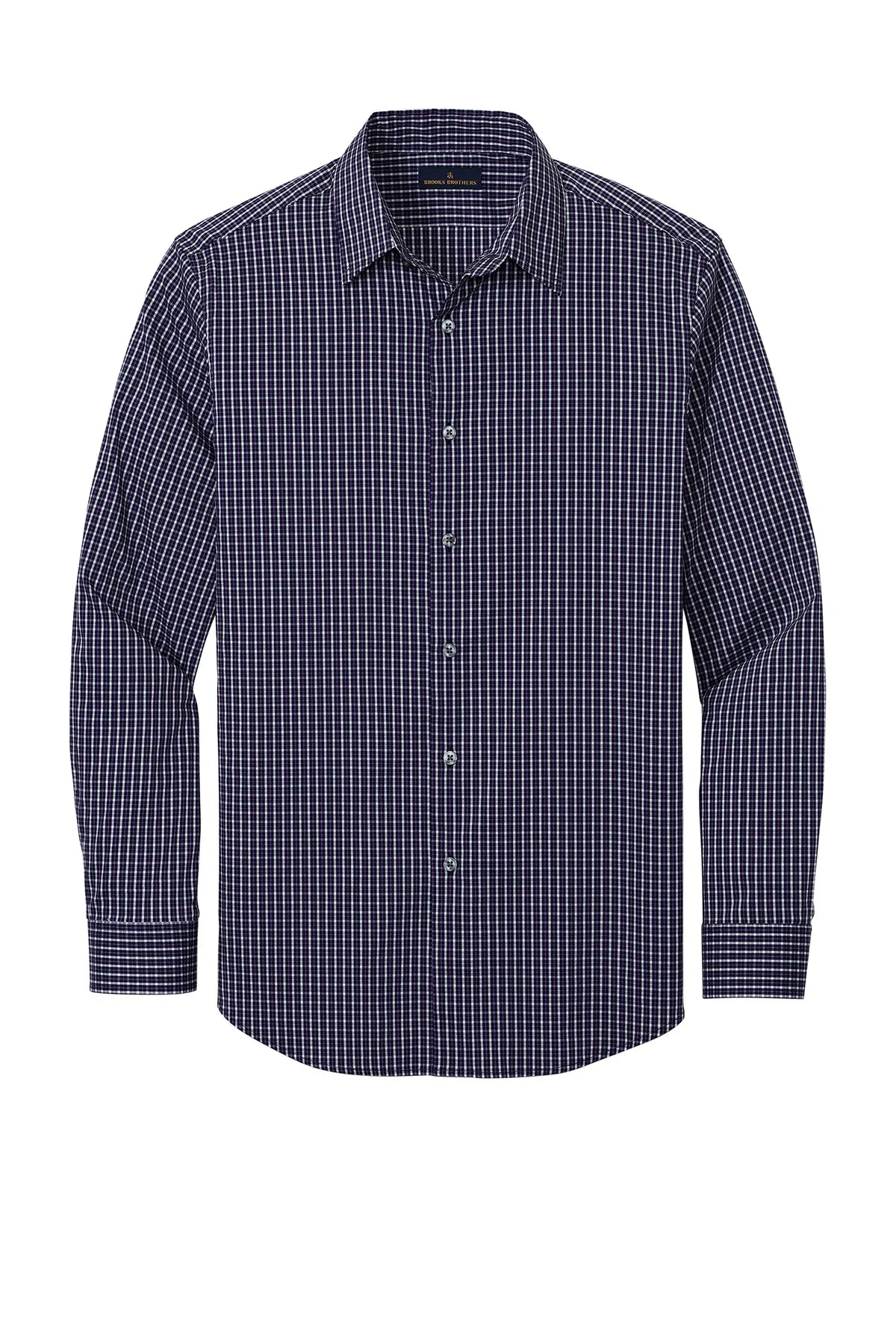 BrooksBrothers_TechStretchPatternedShirtBB18006-navyblazermulticheck_3