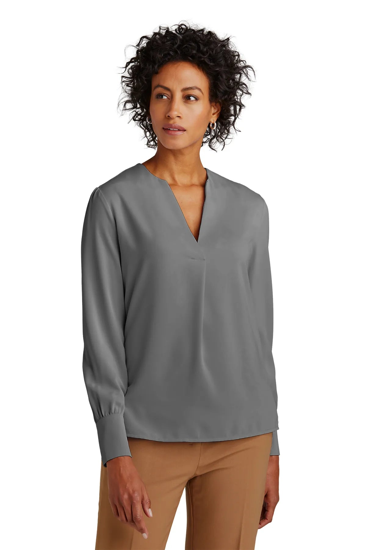 BrooksBrothers_Women_sOpen-NeckSatinBlouseBB18009-shadowgrey_3