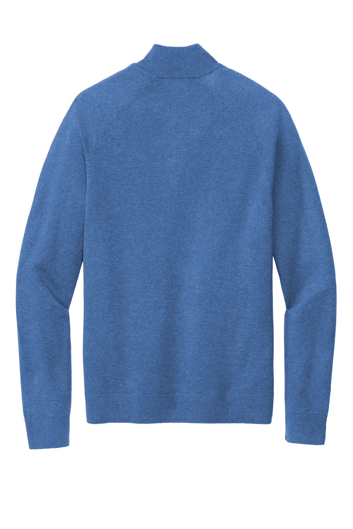 Brooks Brothers® Cotton Stretch 1/4-Zip Sweater BB18402 Charter Blue Heather_4