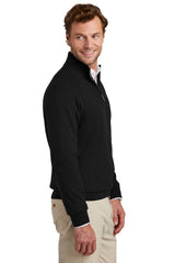Brooks Brothers® Cotton Stretch 1/4-Zip Sweater BB18402 Deep Black_2