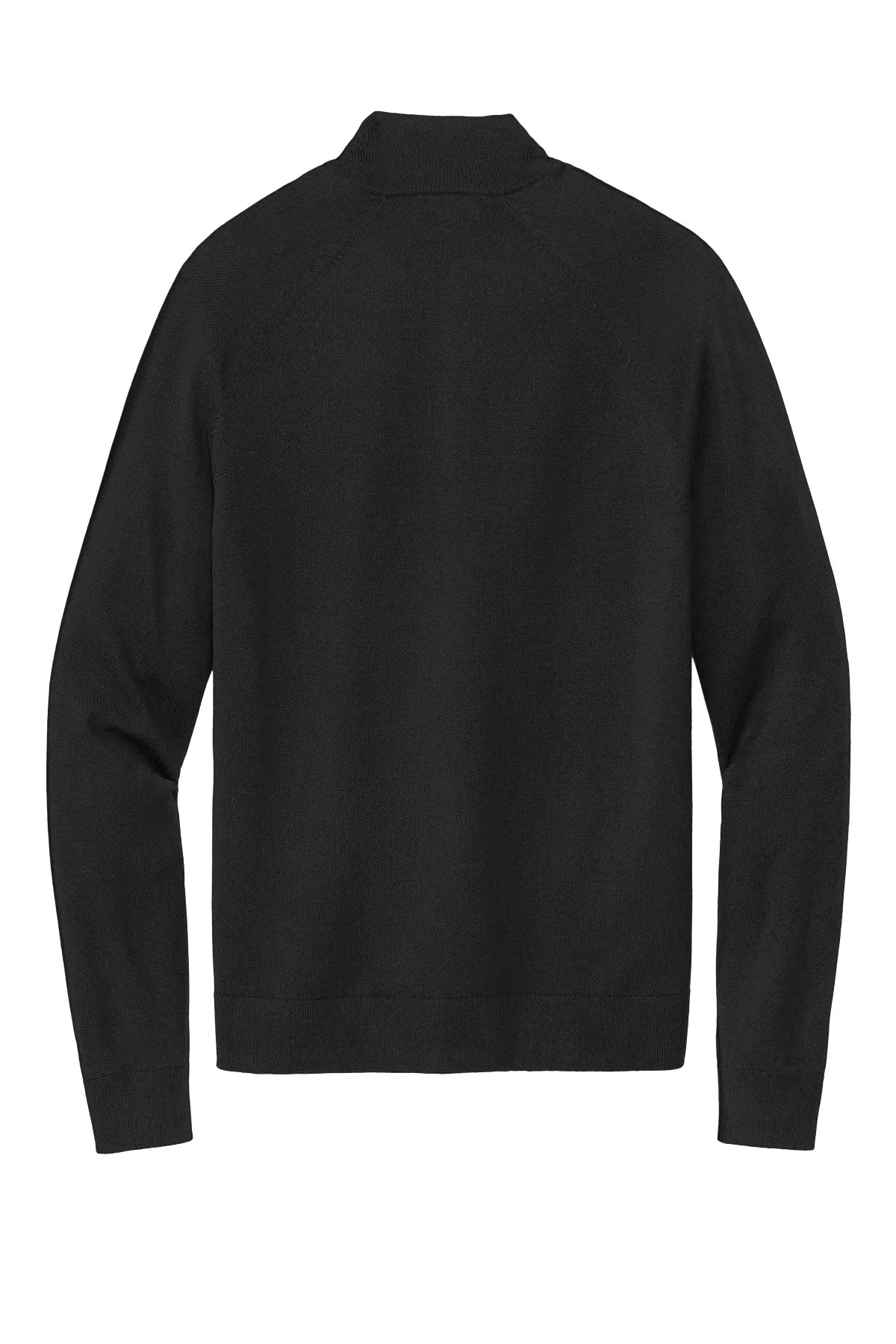 Brooks Brothers® Cotton Stretch 1/4-Zip Sweater BB18402 Deep Black_4