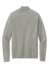 Brooks Brothers® Cotton Stretch 1/4-Zip Sweater BB18402 Light Shadow Grey Heather_4