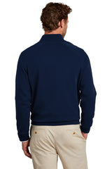 Brooks Brothers® Cotton Stretch 1/4-Zip Sweater BB18402 Navy Blazer_1
