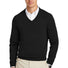 Brooks Brothers® Cotton Stretch V-Neck Sweater BB18400 Deep Black