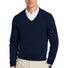 Brooks Brothers® Cotton Stretch V-Neck Sweater BB18400 Navy Blazer