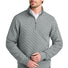 Brooks Brothers ®  Diamond Quilt 1/4-Zip BB18212 Light Shadow Grey Heather