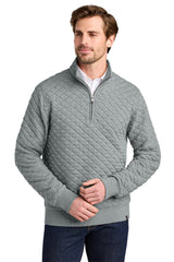 Brooks Brothers ®  Diamond Quilt 1/4-Zip BB18212 Light Shadow Grey Heather