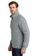 Brooks Brothers ®  Diamond Quilt 1/4-Zip BB18212 Light Shadow Grey Heather_1