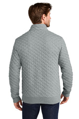 Brooks Brothers ®  Diamond Quilt 1/4-Zip BB18212 Light Shadow Grey Heather_2