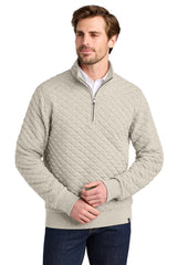 Brooks Brothers ®  Diamond Quilt 1/4-Zip BB18212 Oatmeal Heather