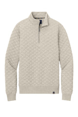 Brooks Brothers ®  Diamond Quilt 1/4-Zip BB18212 Oatmeal Heather_3