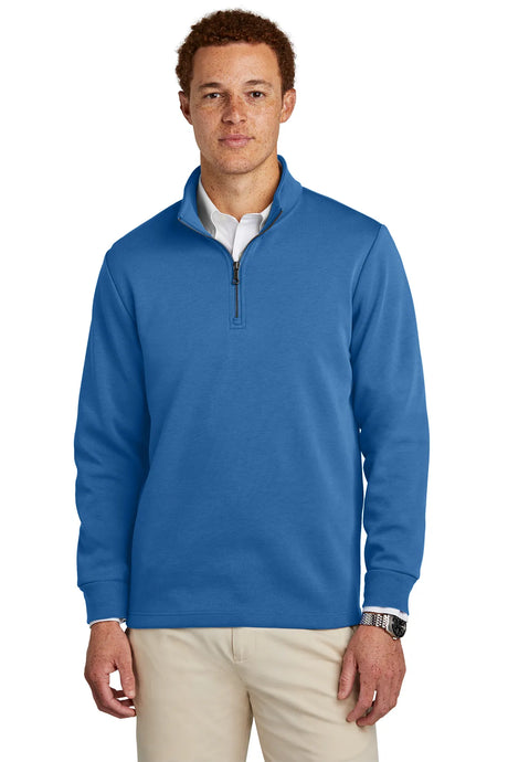 Brooks Brothers® Double-Knit 1/4-Zip BB18206 Charter Blue