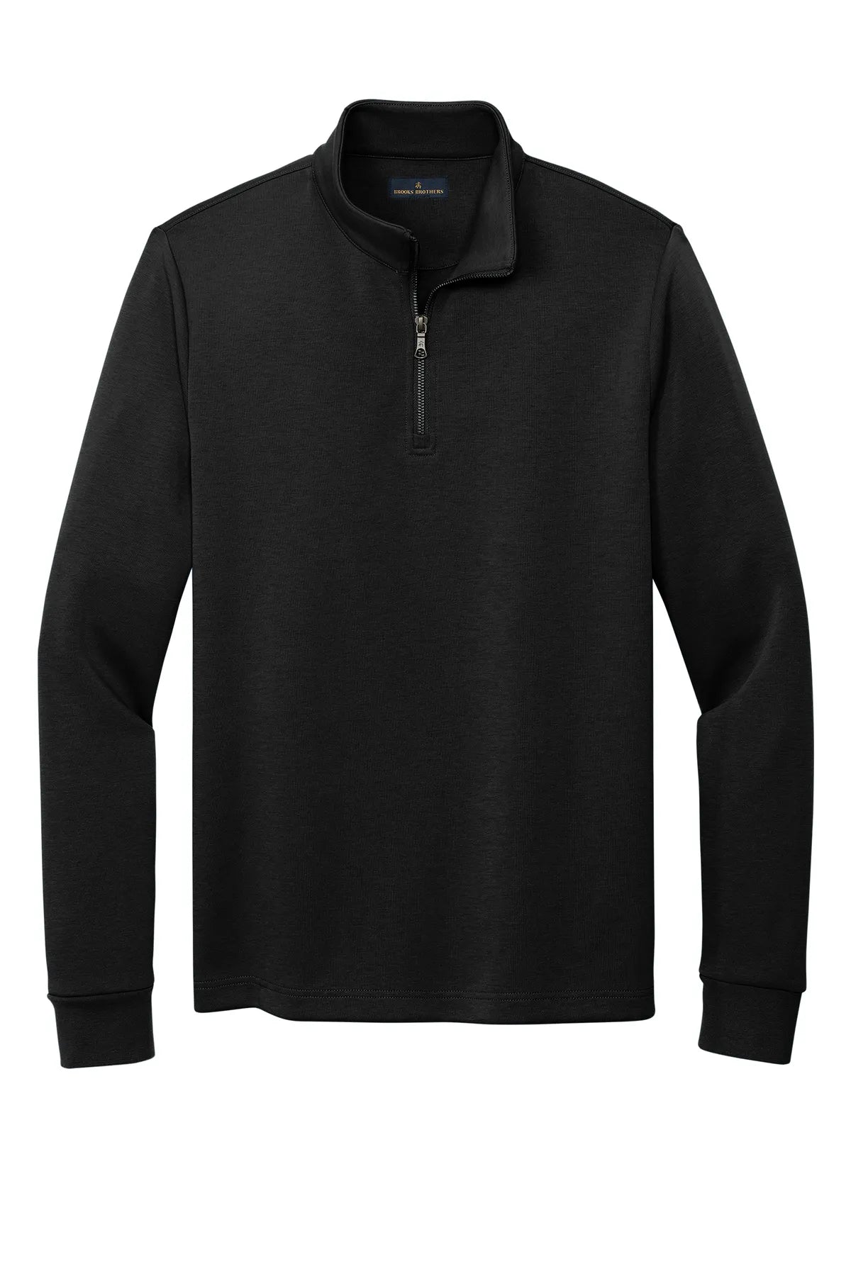 Brooks Brothers® Double-Knit 1/4-Zip BB18206 Deep Black_3