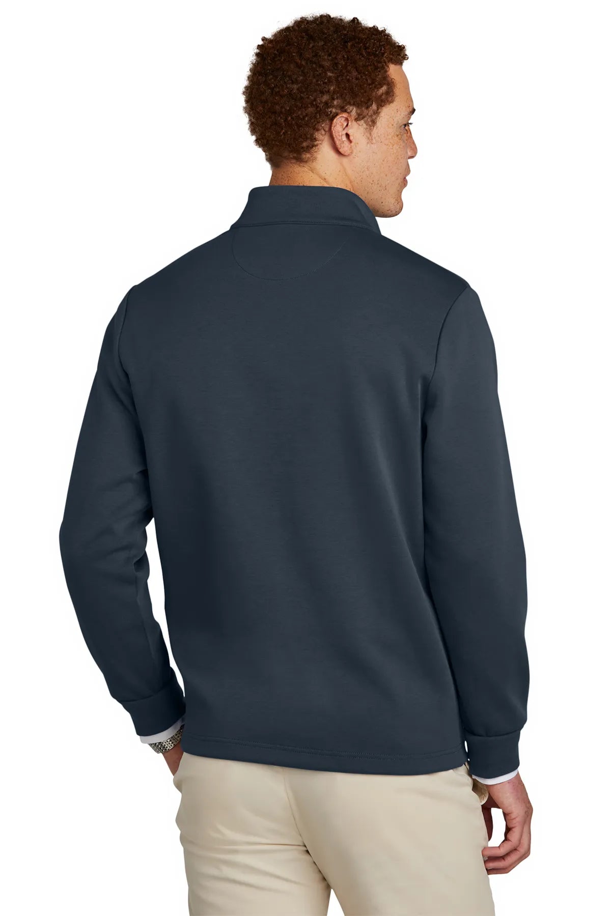 Brooks Brothers® Double-Knit 1/4-Zip BB18206 Night Navy_1
