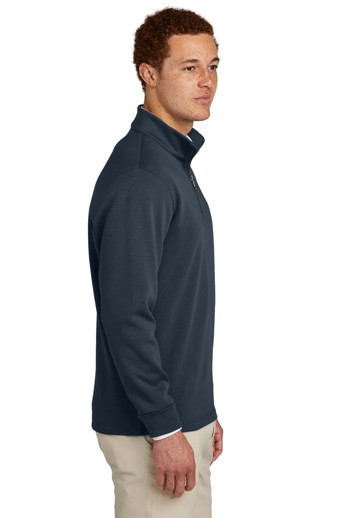 Brooks Brothers® Double-Knit 1/4-Zip BB18206 Night Navy_2