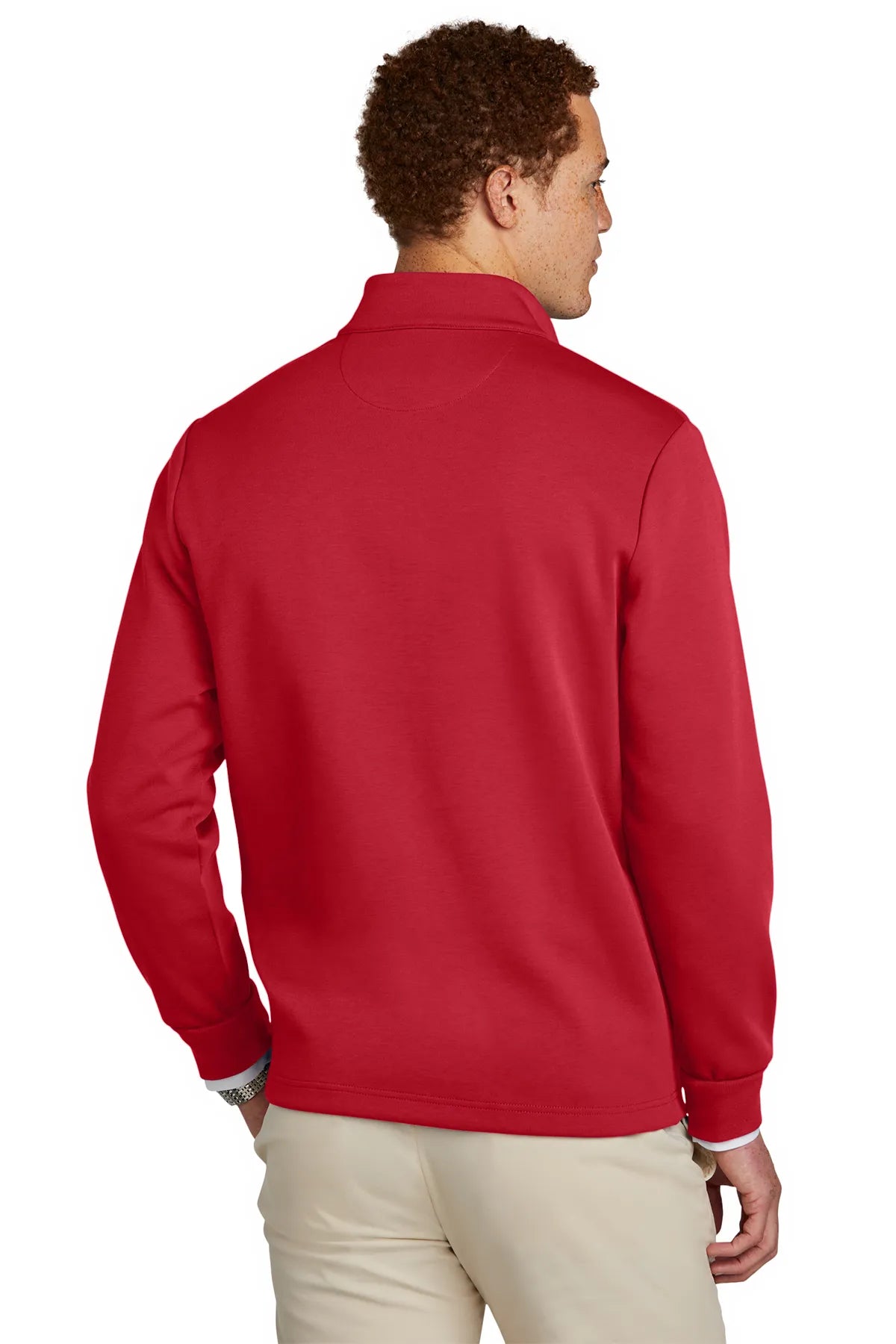 Brooks Brothers® Double-Knit 1/4-Zip BB18206 Rich Red_1