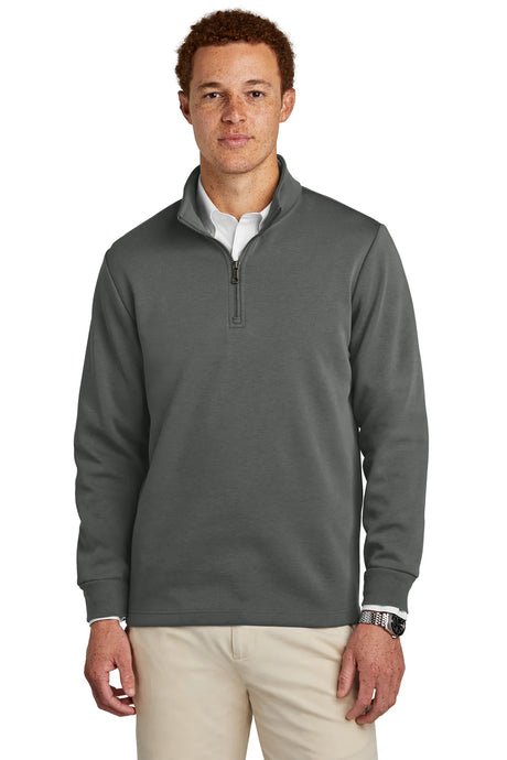 Brooks Brothers® Double-Knit 1/4-Zip BB18206 Windsor Grey