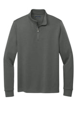 Brooks Brothers® Double-Knit 1/4-Zip BB18206 Windsor Grey_3