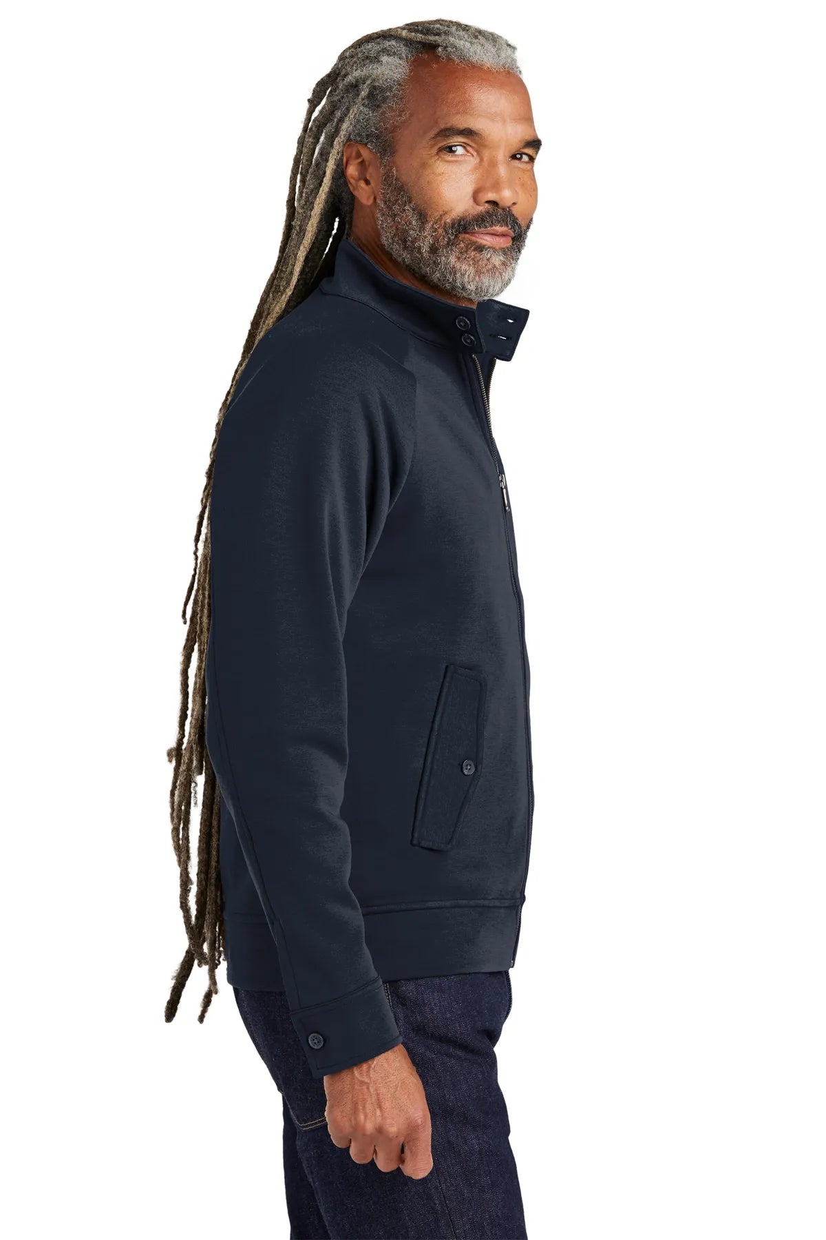 Brooks Brothers® Double-Knit Full-Zip BB18210 Night Navy_2