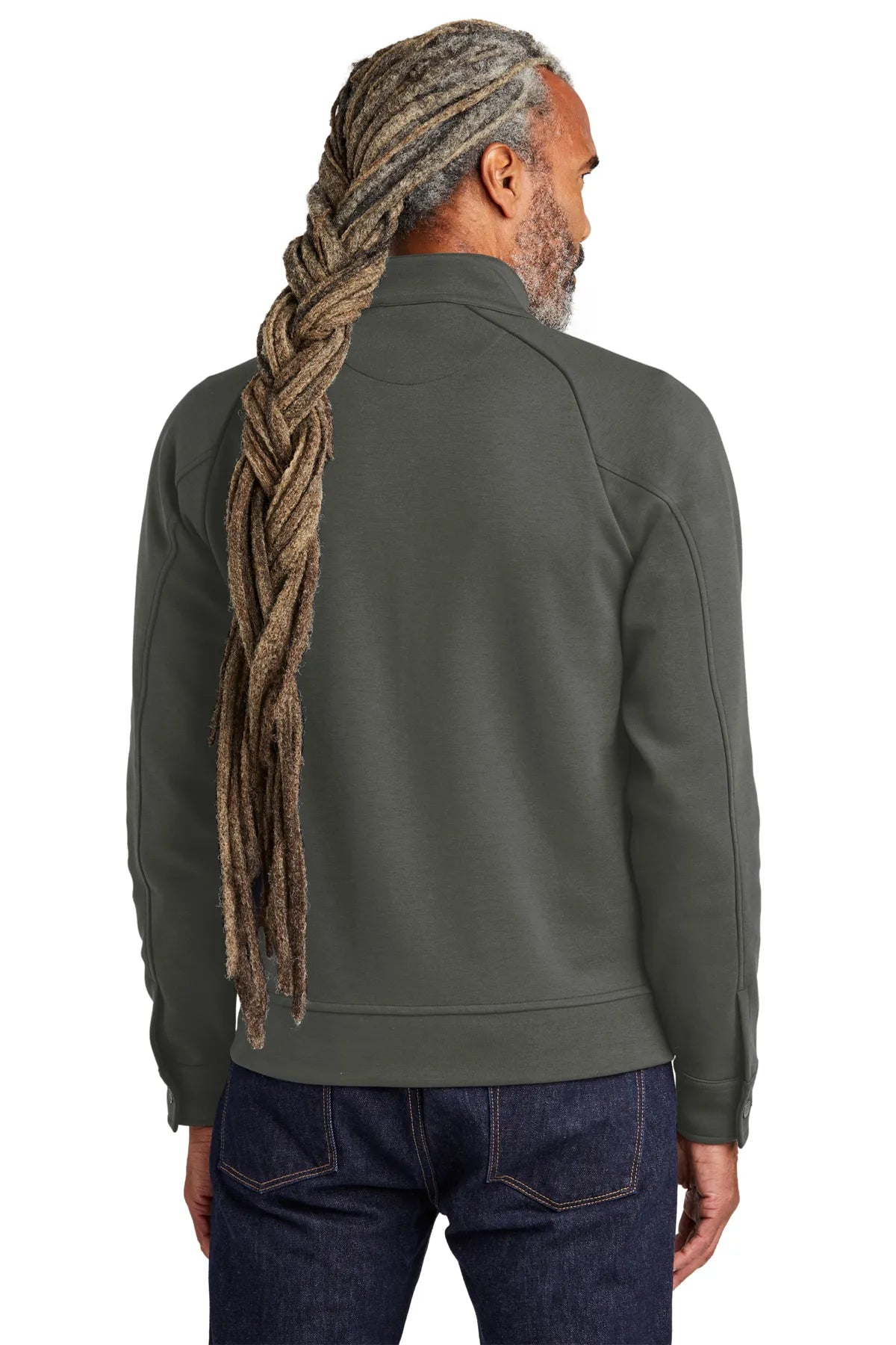 Brooks Brothers® Double-Knit Full-Zip BB18210 Windsor Grey_1