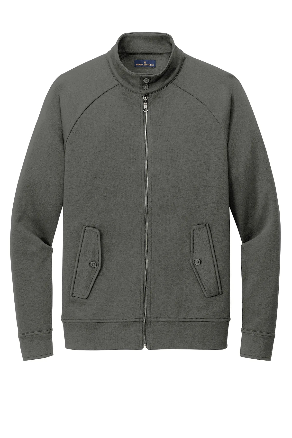 Brooks Brothers® Double-Knit Full-Zip BB18210 Windsor Grey_3