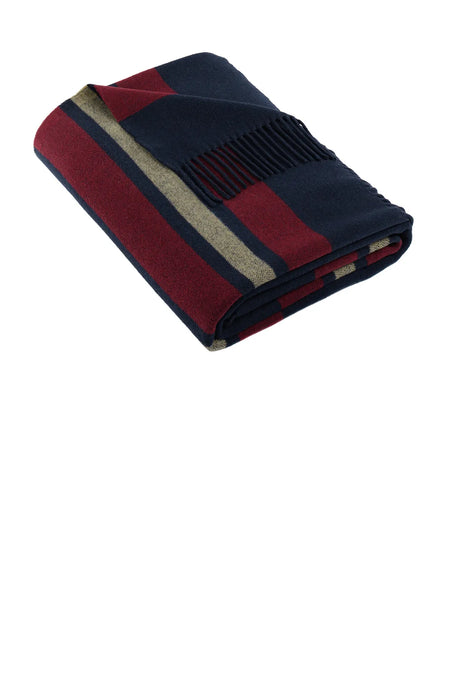 Brooks Brothers ®  Heritage Blanket BB19000 Navy Blazer/ Ruby Wine/ Camel