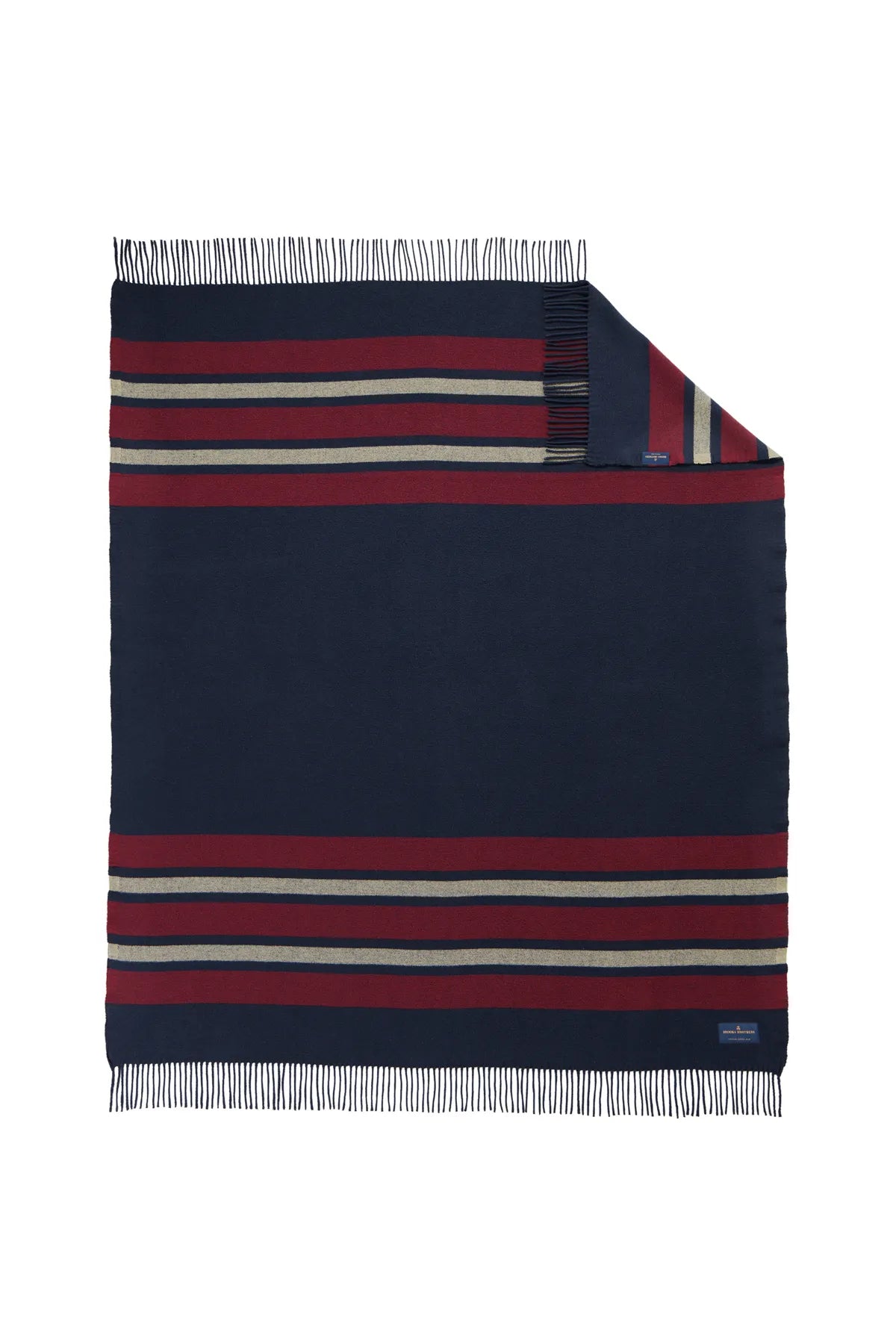 Brooks Brothers ®  Heritage Blanket BB19000 Navy Blazer/ Ruby Wine/ Camel_2