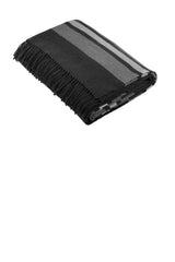 Brooks Brothers ®  Heritage Blanket BB19000 Windsor Grey/ Shadow Grey/ Blanc_1