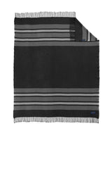 Brooks Brothers ®  Heritage Blanket BB19000 Windsor Grey/ Shadow Grey/ Blanc_2
